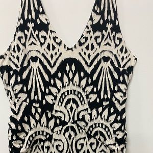inc international concepts black white stretchy maxi dress XXL.